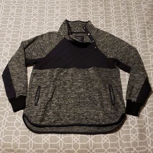 Asymmetrical Snap-Up Fleece